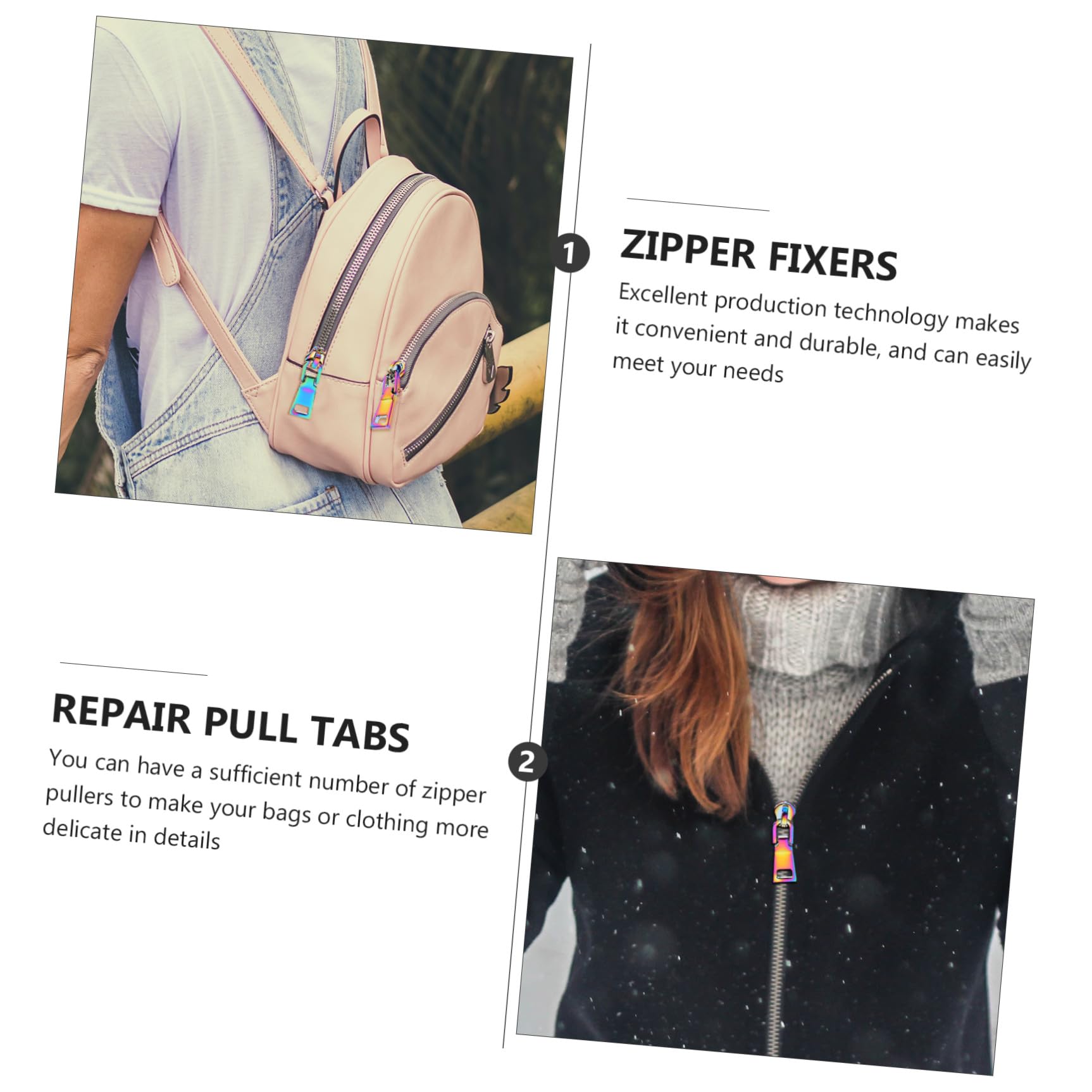 Operitacx 30piezas Tiradores De Decorativos Para Mochilas y Ropa Accesorios De Reemplazo Para Zipper Pullers