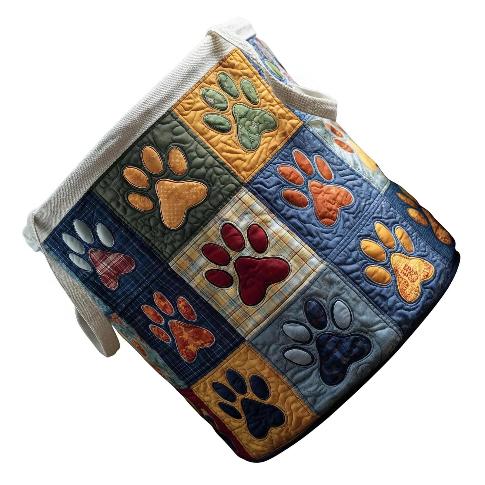 Whoasyst Modern Household Storage Solution Double Stitched Edges Holds 2 Loads of Laundry Quilted Fabric Hamper Foldable Clothes Hamper