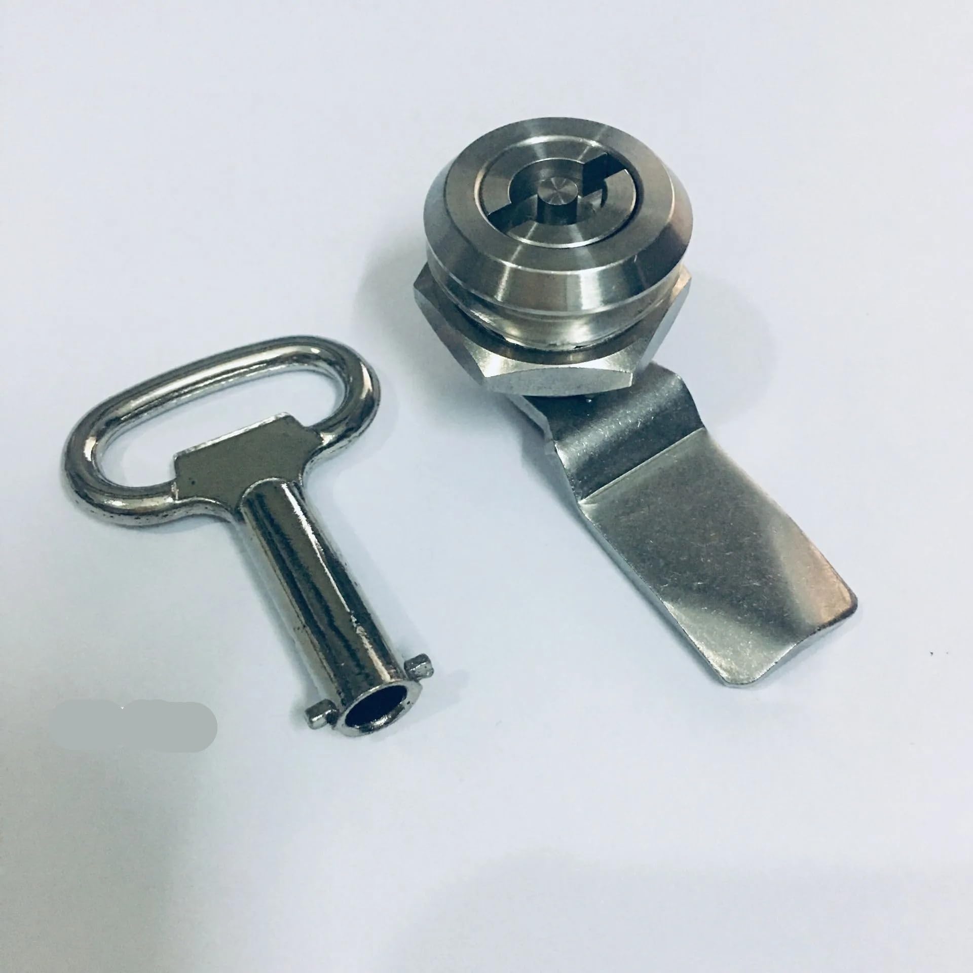 Stainless Steel Triangle Cam Lock MS705 Cinet Locks Power Distribution Box 1Pcs(with Key-H 23)