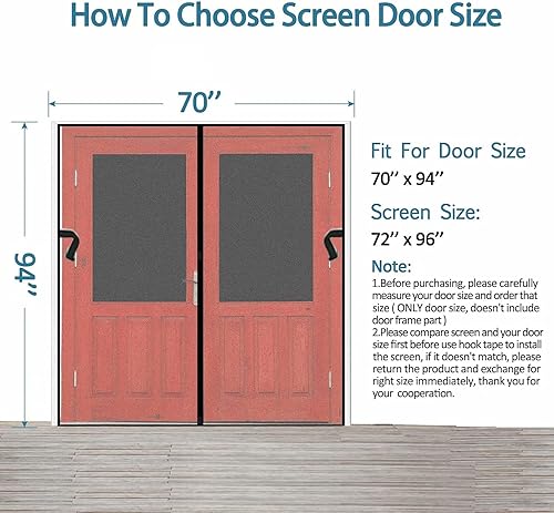 Miniatura 4 de PARENT - Mosquitera magnética., Negro, Magnetic Screen Door-72-96