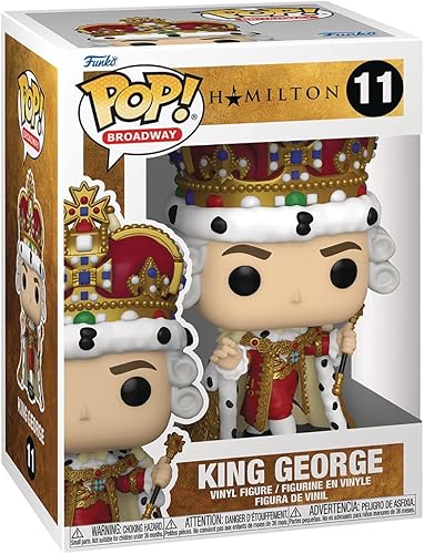 Miniatura 3 de POP Broadway: Hamilton - Figura de vinilo King George Funko (paquete con funda protectora de caja compatible), multicolor, 3.75 pulgadas