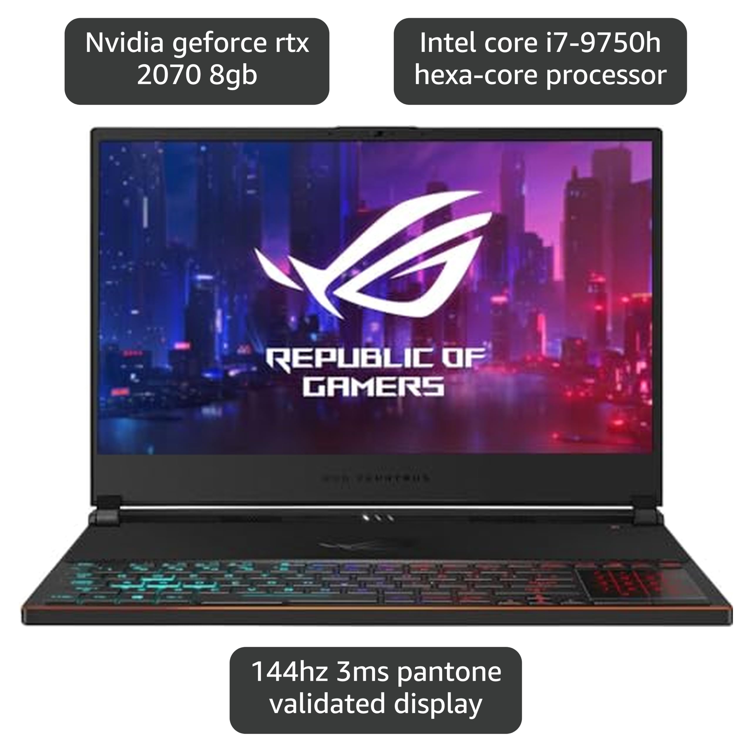 Amazon.com: ASUS ROG Zephyrus S GX701 (2019) Gaming Laptop, 17.3