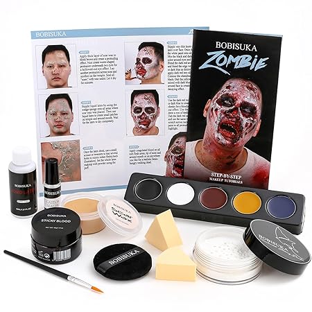 Halloween Zombie Makeup, Complete Zombie