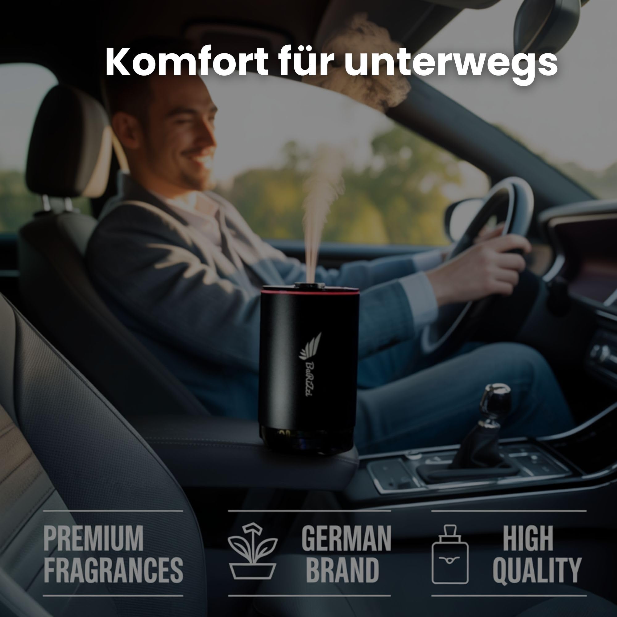 Diffuseur, parfum de voiture, désodorisant de bureau, désodorisant pour la maison, parfum de voiture, parfum Oud, parfum Oud (noir) (parfum de voiture neuve 50 ml)