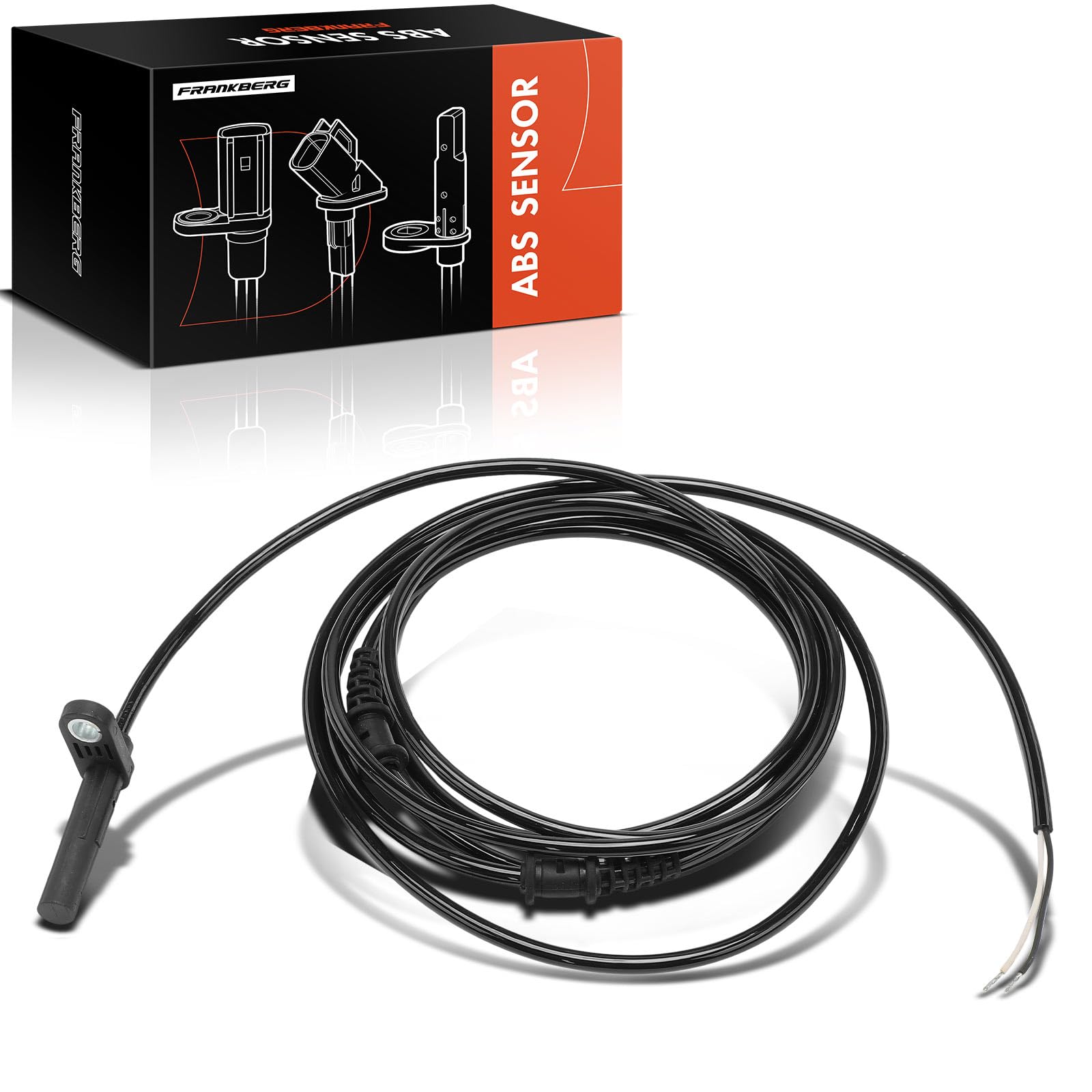 Frankberg Sensore ABS Sensore di velocità ruota posteriore sinistro 2 Poli | A4635401917; Compatibile con: Classe G Cabriolet W463, Classe G W463