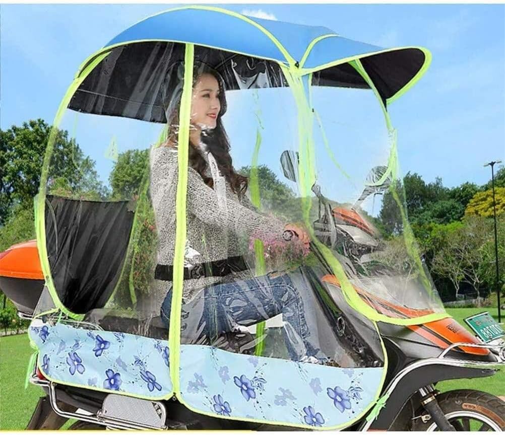 Fully Enclosed Electric Motorcycle Umbrella Canopy Awning
