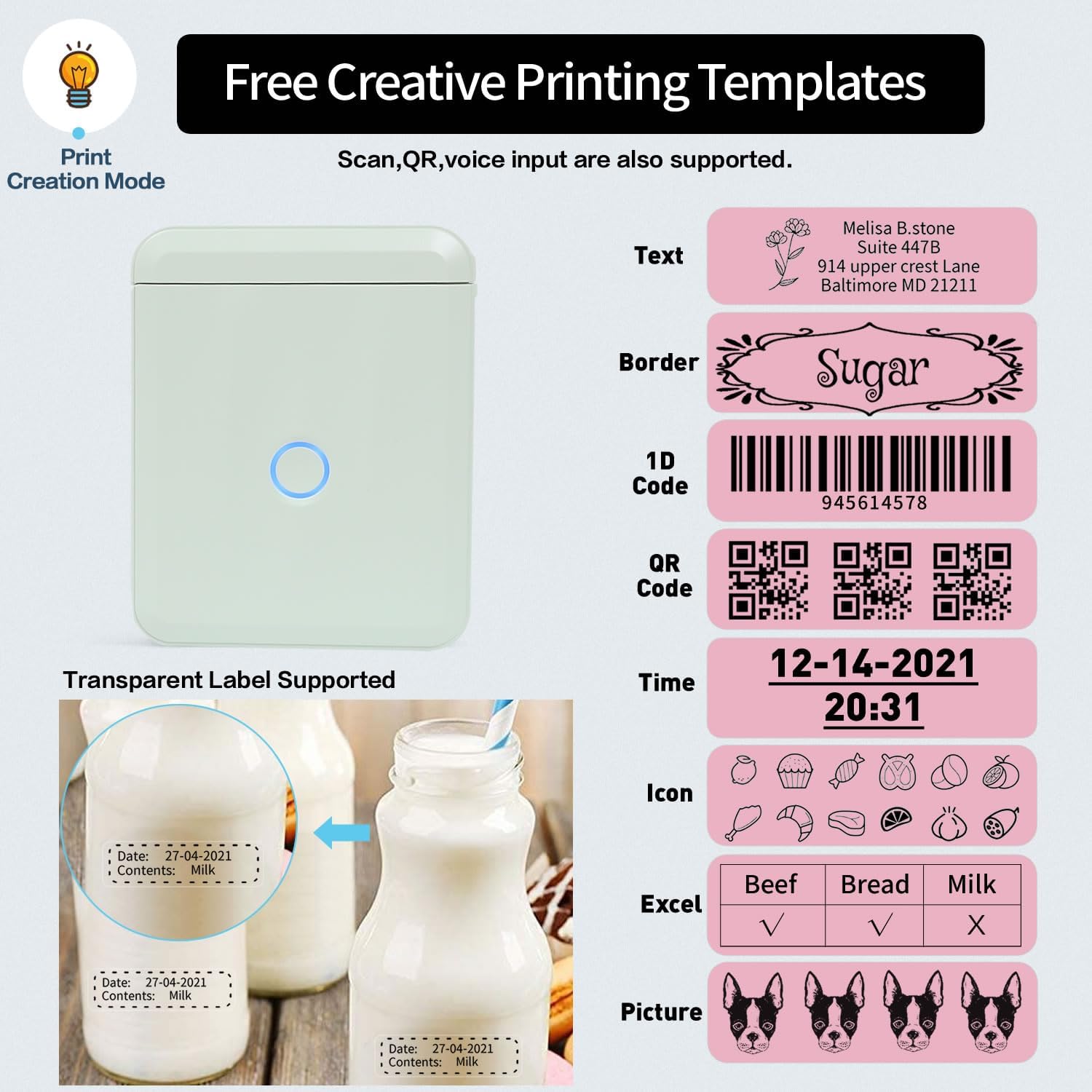 Why Settle for Boring Labels? The LMASBLTER D110M Smart Label Maker is Fun & Effortless 2 LMASBLTER D110M Smart Label Maker