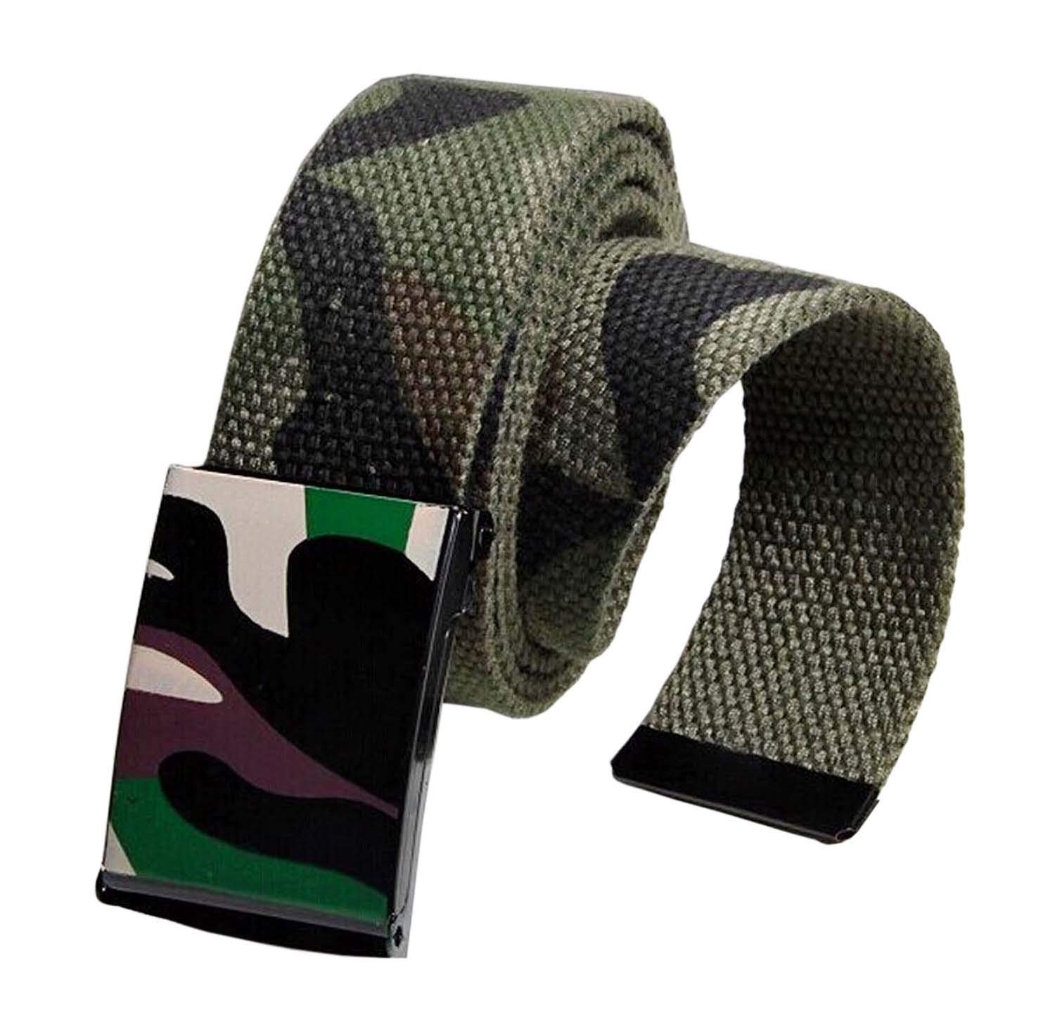 Unisex Olive Nylon Belt For Casual And Partyware-image-10