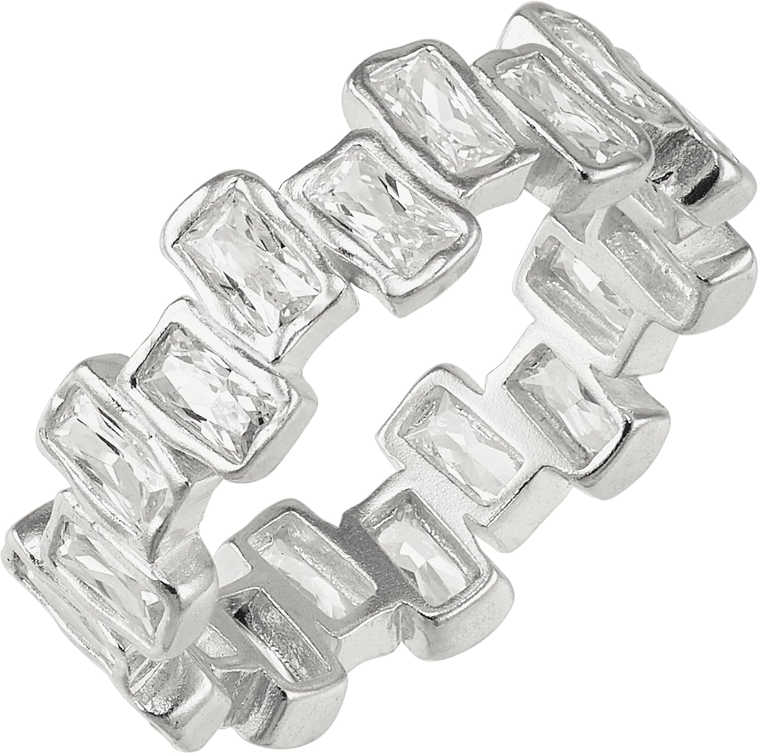 Silpada 'the Little Things' Cubic Zirconia Ring in Sterling Silver