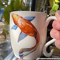 Vista 2 de Calcomanías de cerámica - Overglaze - Calcomanía de esmalte - Calcomanía de tobogán acuático Koi Fish