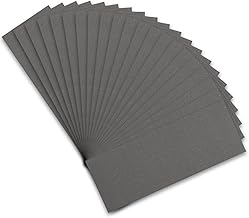 STEBRUAM Carta Abrasiva 21 Pezzi Kit, Carta Vetrata per Legno in Grane 1000 Grinta, Sandpaper Carta Vetro Impermeabile Levigatura a Secco e Umido