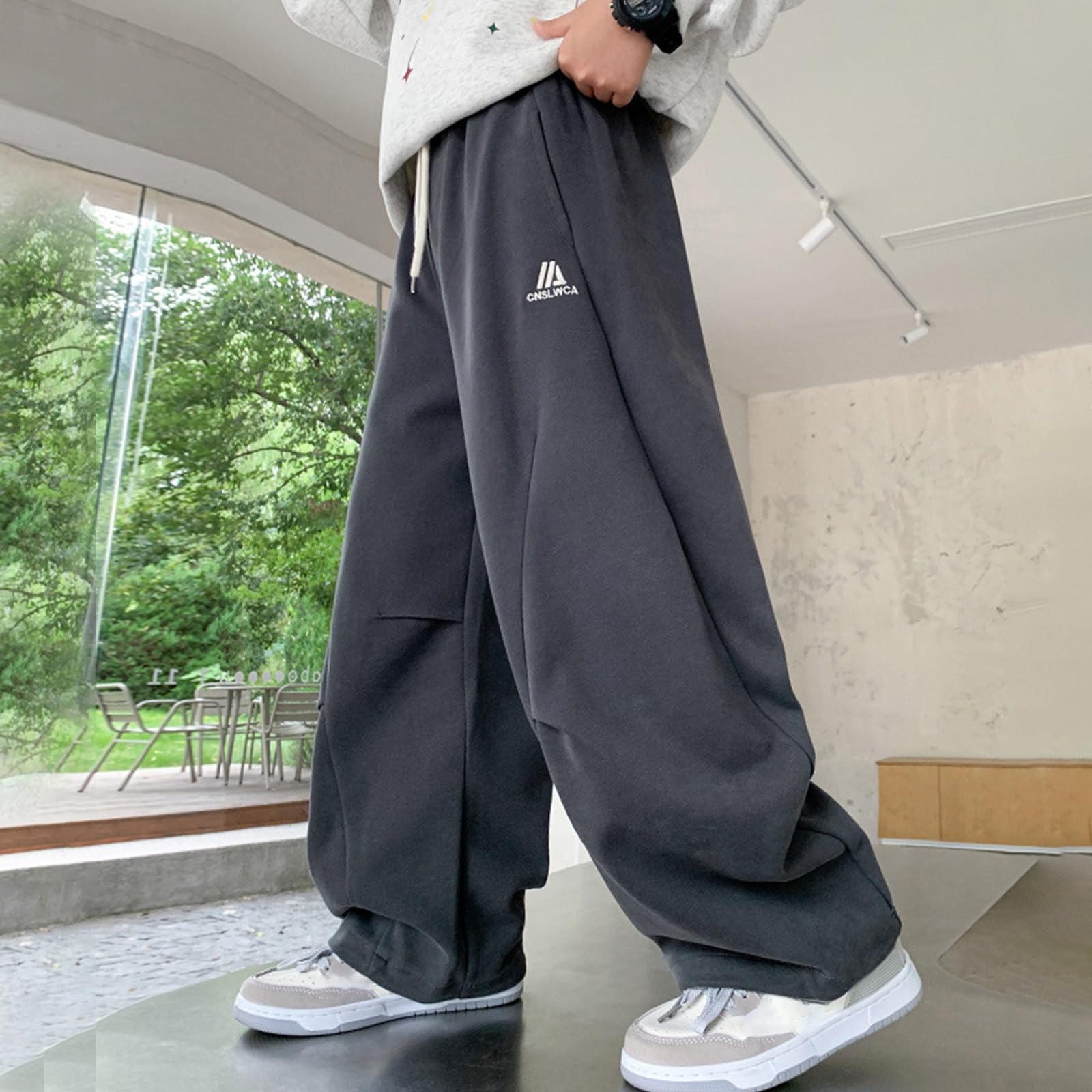 Pantalones Chandal Niño Pantalón Chandal Niño Adolescente Chico 14 Años Niña 13 Chándal Pantalon Naranja Invierno Negro Blanco 8 Tallas Grandes Colegio Pants Sweatpants 80 Deportivo Joggers for Men