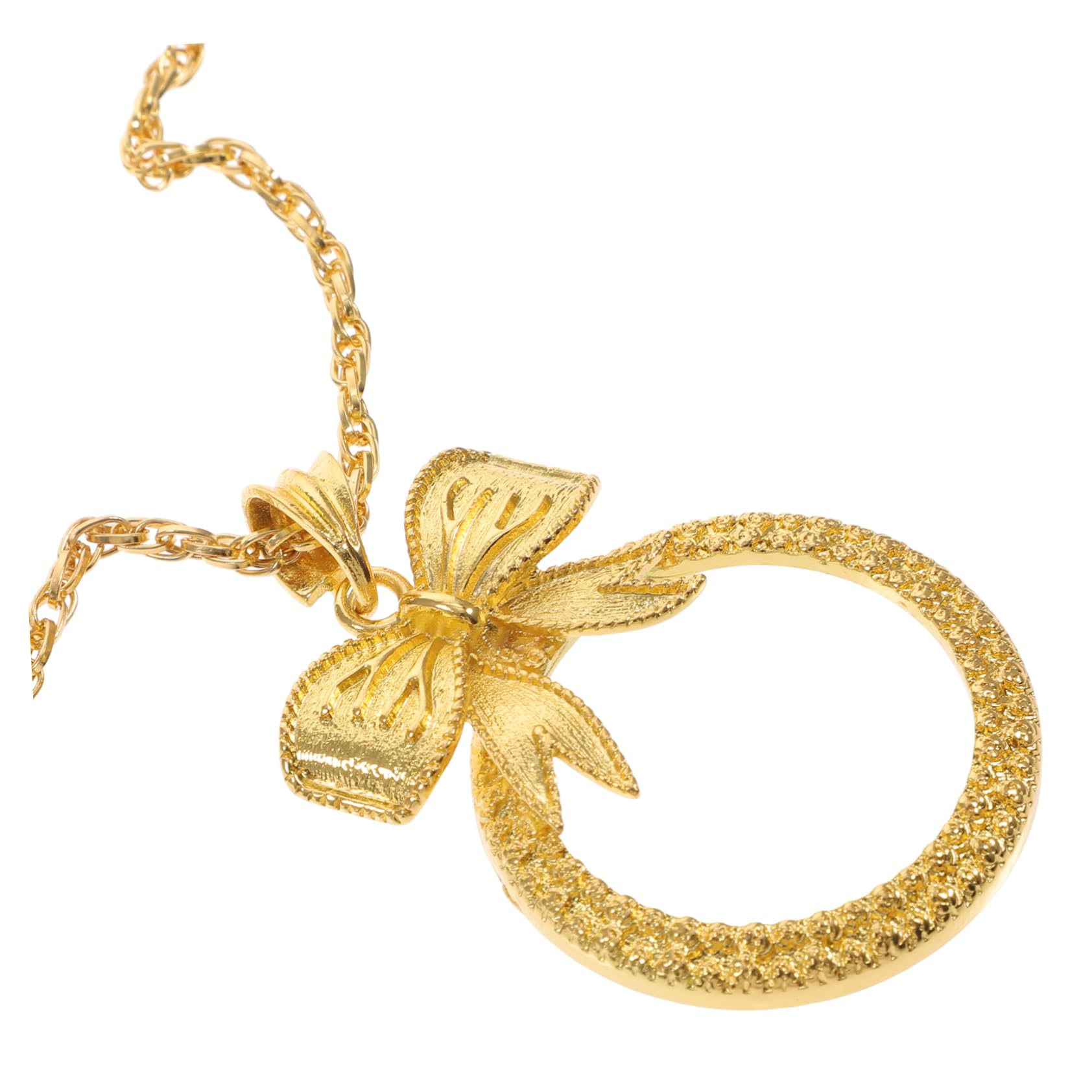 minkissy Magnifying Glass Necklace for Women Decorative Jewelry Loupe Pendant 6X Magnifier for Jewelry Glasses