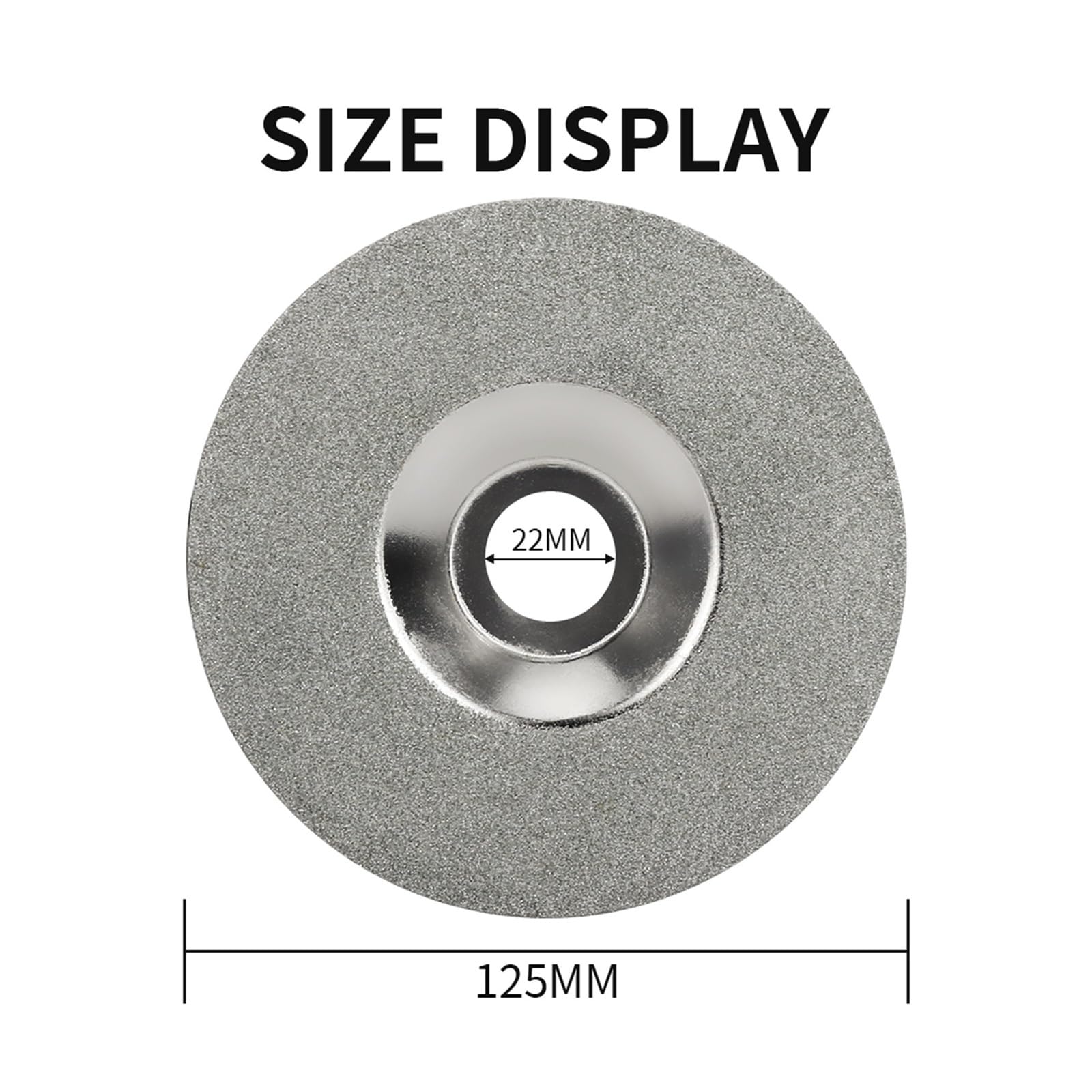 Disco da taglio diamantato elettrolitico da 125 mm Mola da 5 pollici for smerigliatrice angolare Taglio in giada di vetro Lucidatura Lama for sega fai-da-te(2 pcs)