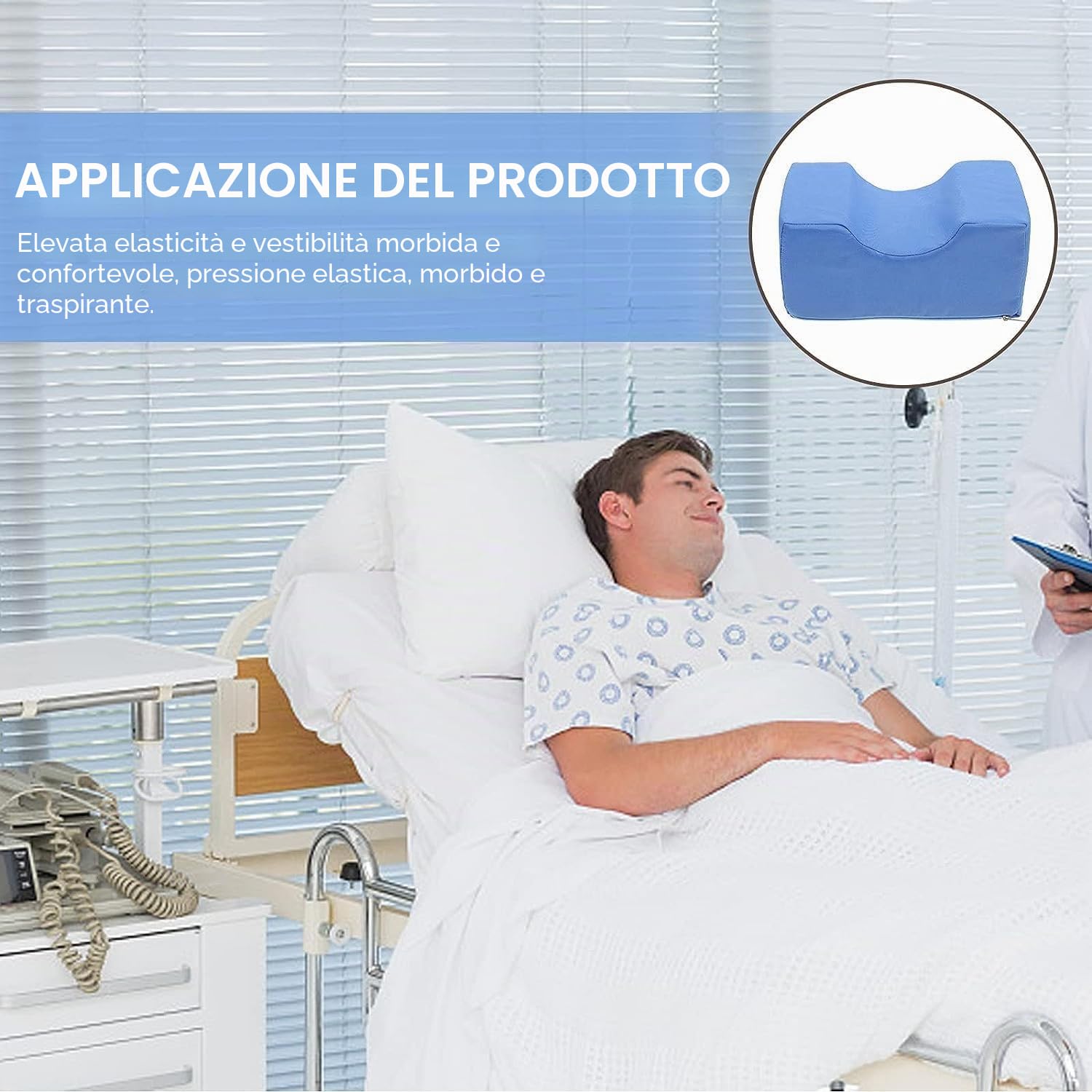 Cuscino Antidecubito per Caviglia 2 Pezzi, Cuscino di Supporto per Elevatore del Piede, Cuscino Elevabile per Poggiagambe per Pazienti Anziani Costretti a Letto per Anziani e