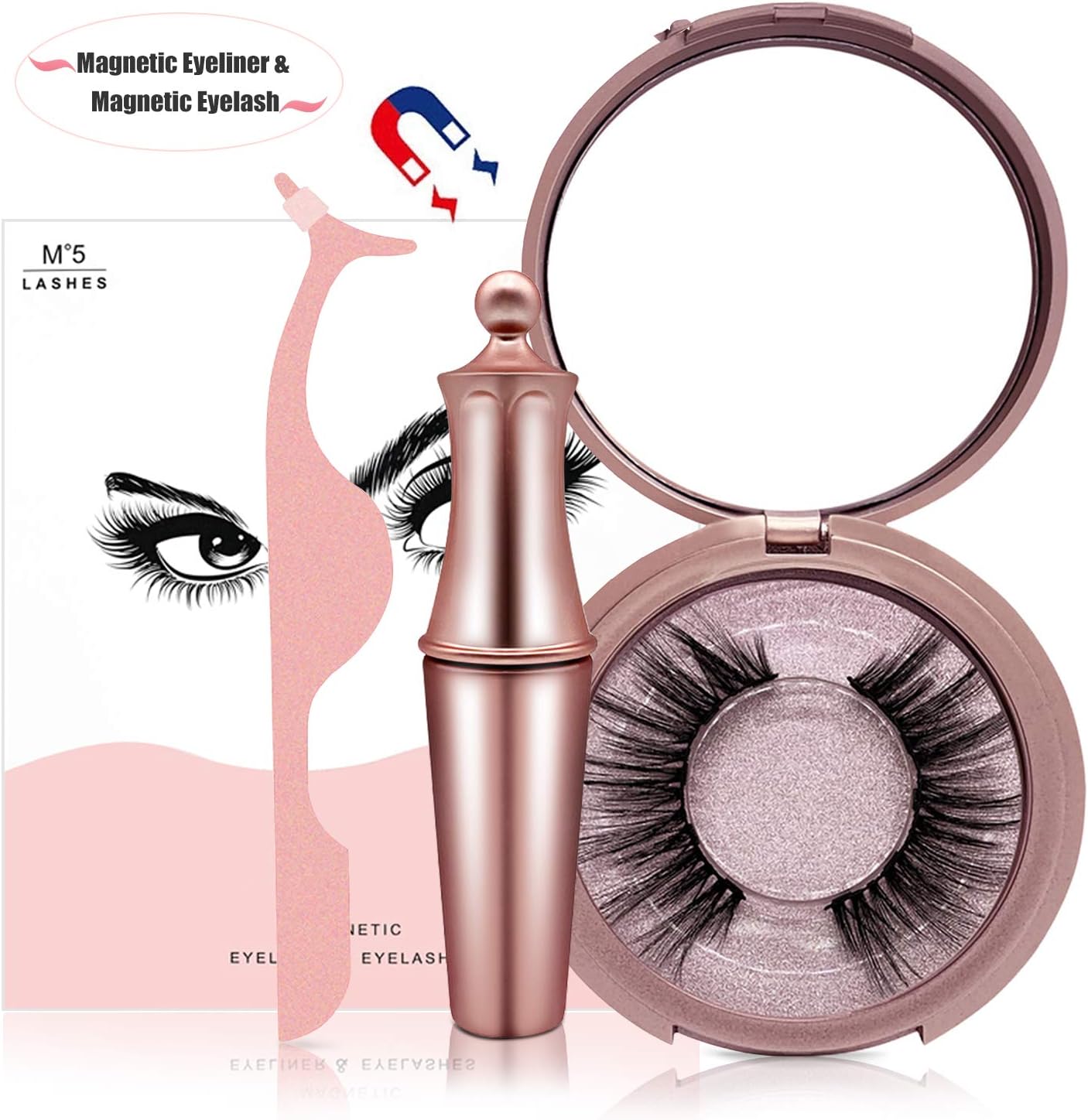 Magnetic Eyeliner With Magnetic Eyelashes, Magnetic Lashliner For Use with Magnetic False Lashes