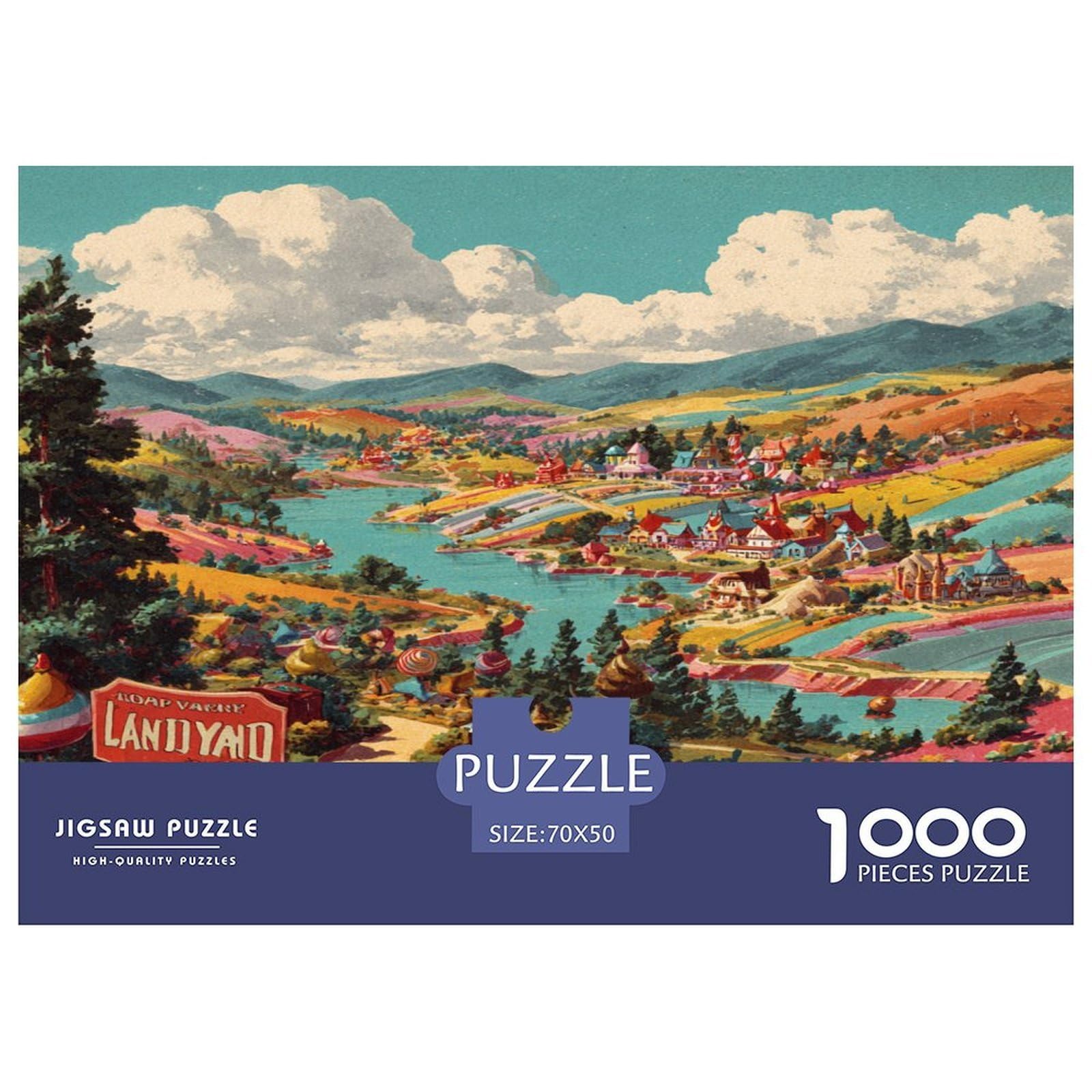 Roller Coaster Creative Gift Jigsaw Puzzle 1000 Pieces: Puzzles Educational Game & Home Decor for Adults 70x50cm/1000pcs — image 1