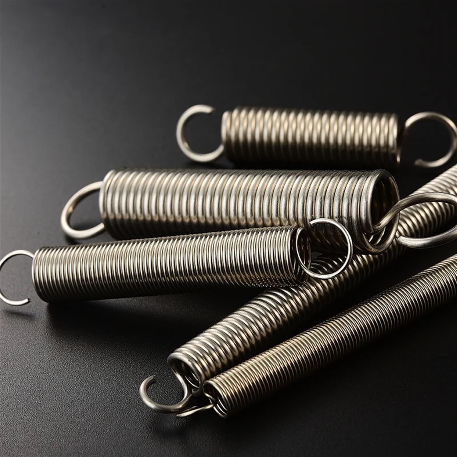 Resorte De ExtensióN Resorte de tensión extensión helicoidal cilíndrico con gancho en forma S acero inoxidable Resortes comprimidos extendidos(70mm (5Pcs),5MM_37*1.2CM)