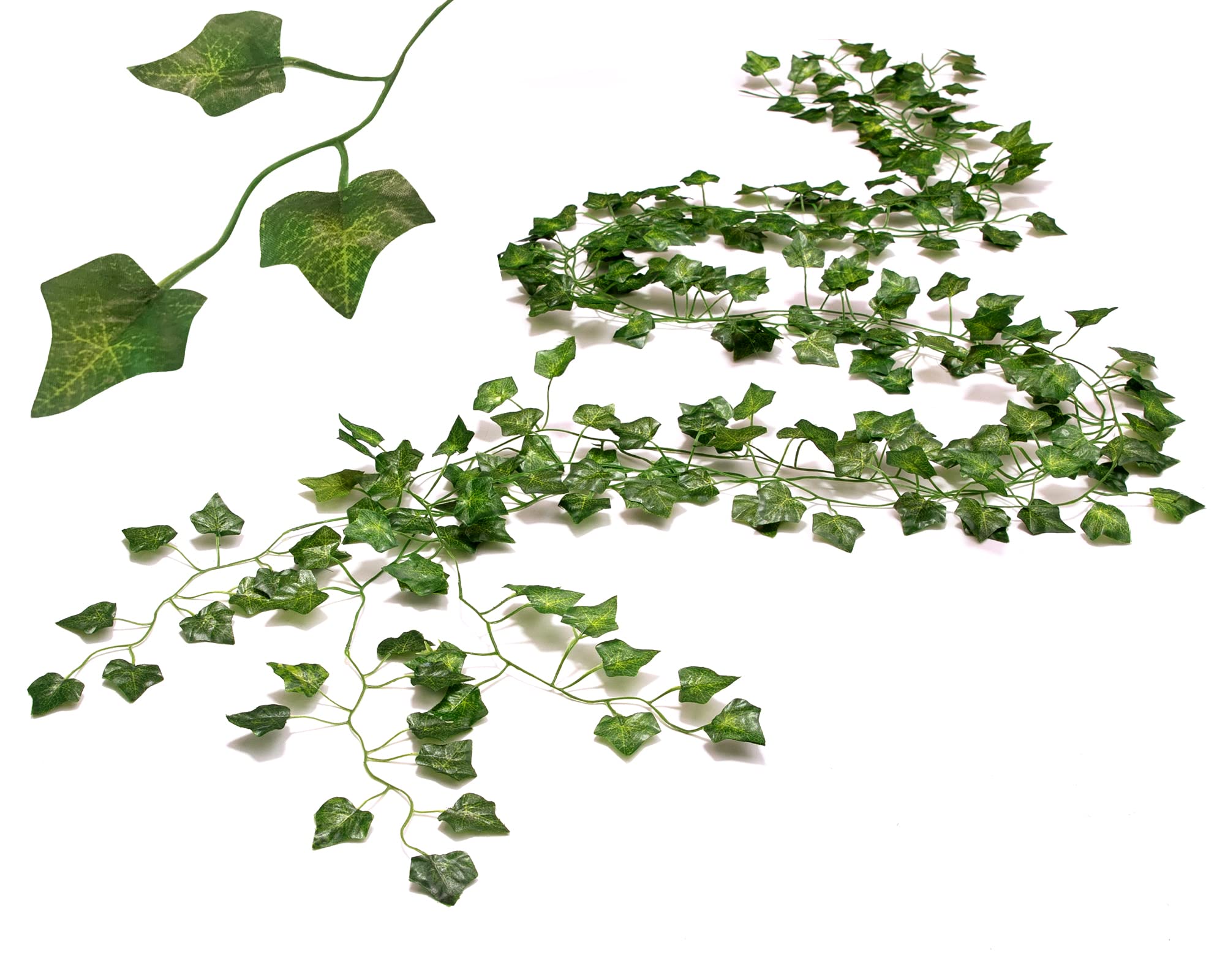 Artificial Ivy Garland Fake Vine Leaves 100ft 30.5m 14 Strands Hanging Plant Greenery for Home Outdoor Bedroom Wall Table Garden Fence Pergola Deck Balcony Wedding Party Decoration