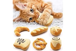 Cute Cat Toys: Bread Catnip Toys for Indoor Cats