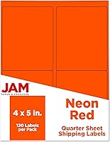 Vista 44 de JAM Paper - Etiquetas de dirección de envío - Envío estándar - 2 x 4 - Blancas - 120/Paquete