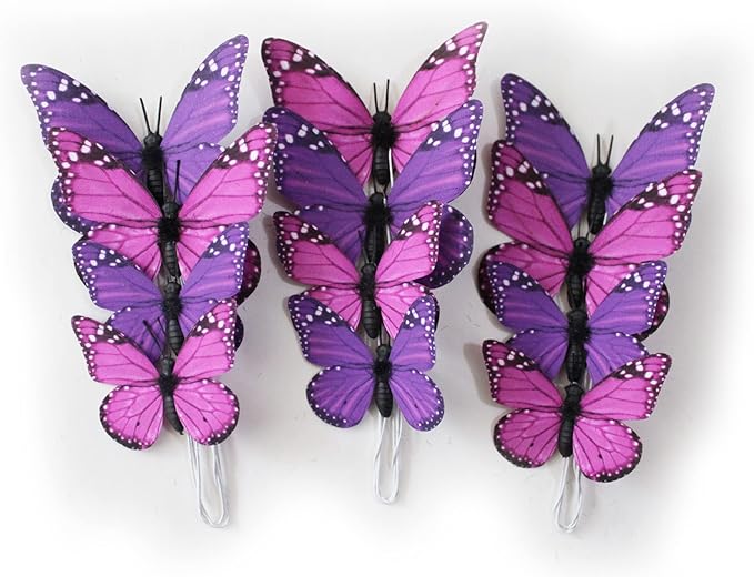 Butterfly Wall Decor 12PCS 2Sizes, 3D Butterfly