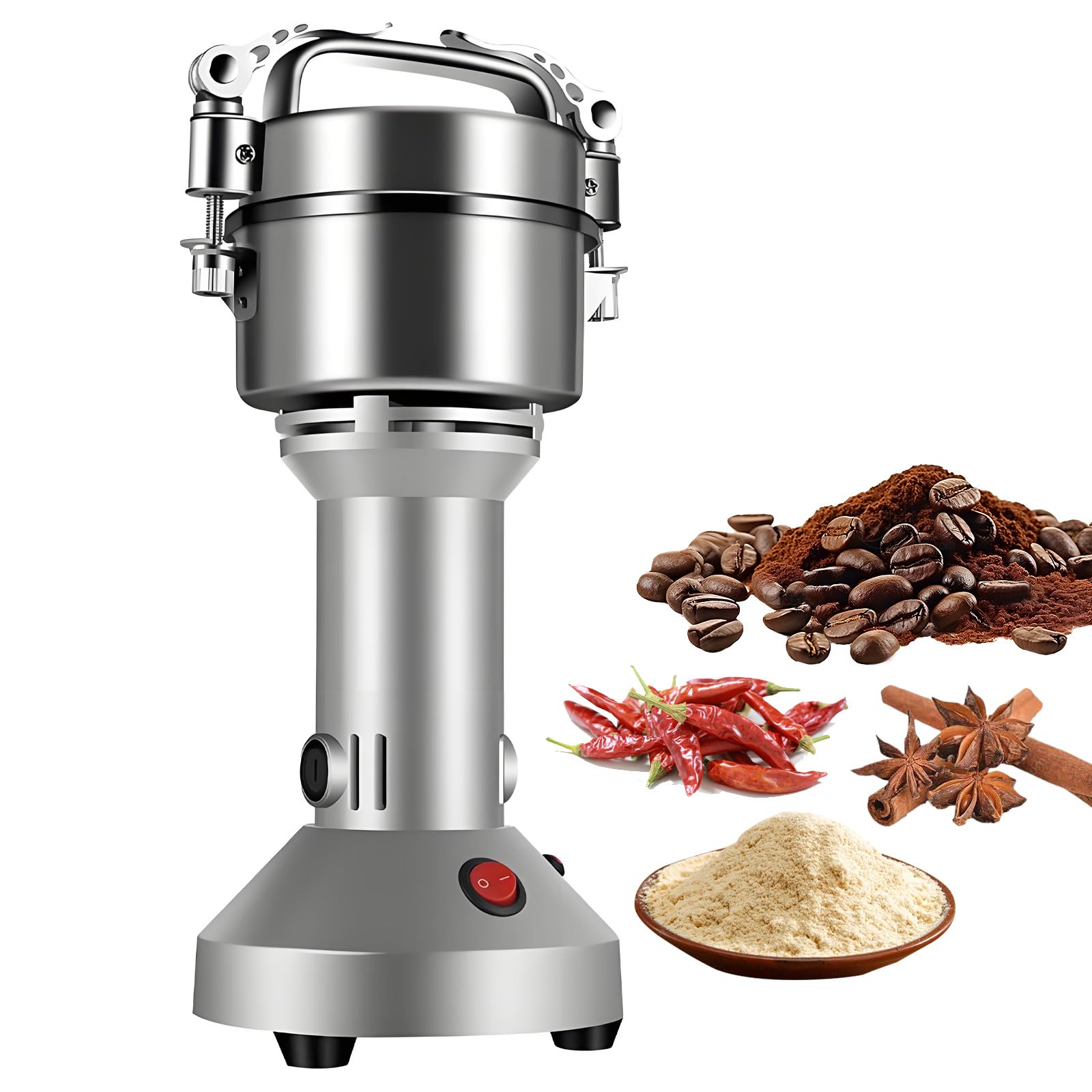150g electriqu Moulin à grains haute vitesse 27000 R/min (argenté)