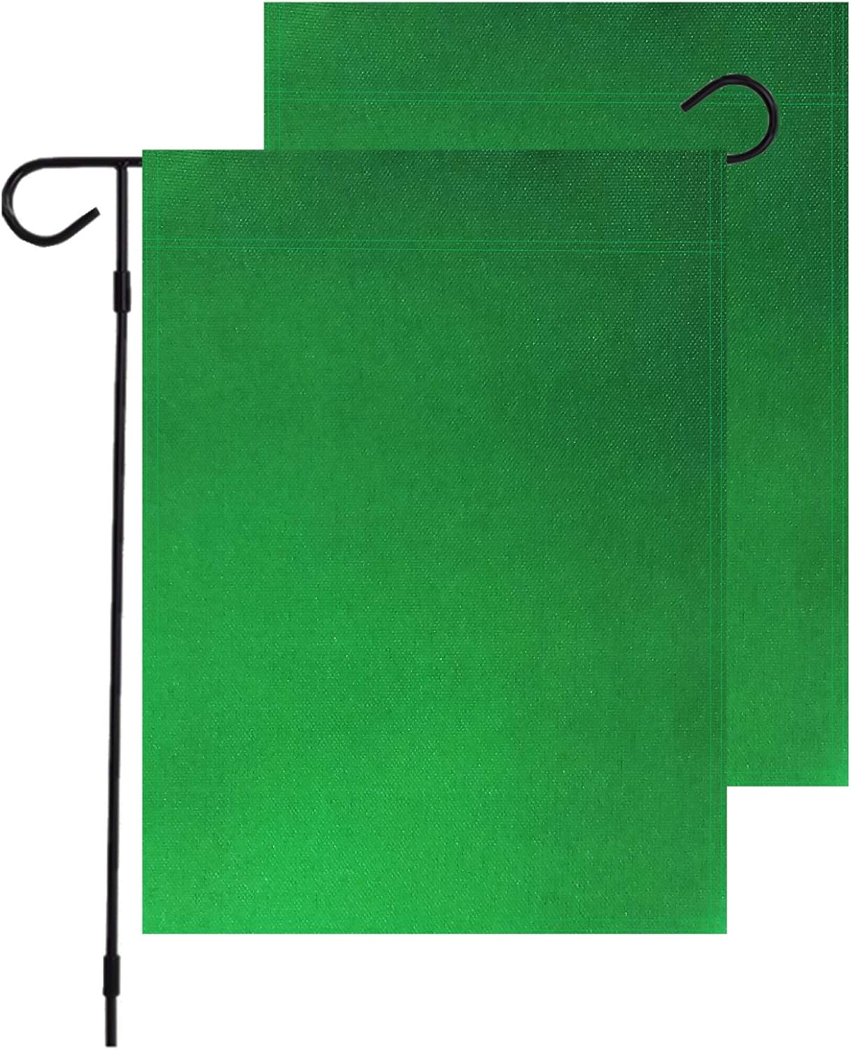 Solid Color Green Decorative Garden Flags,Plain Colored