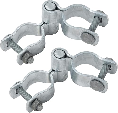Kit de bisagra de puerta de valla de enlace de cadena, bisagra de puerta VIVIDA de 1-58 pulgadas incluye bisagra de puerta hembra (2 piezas),