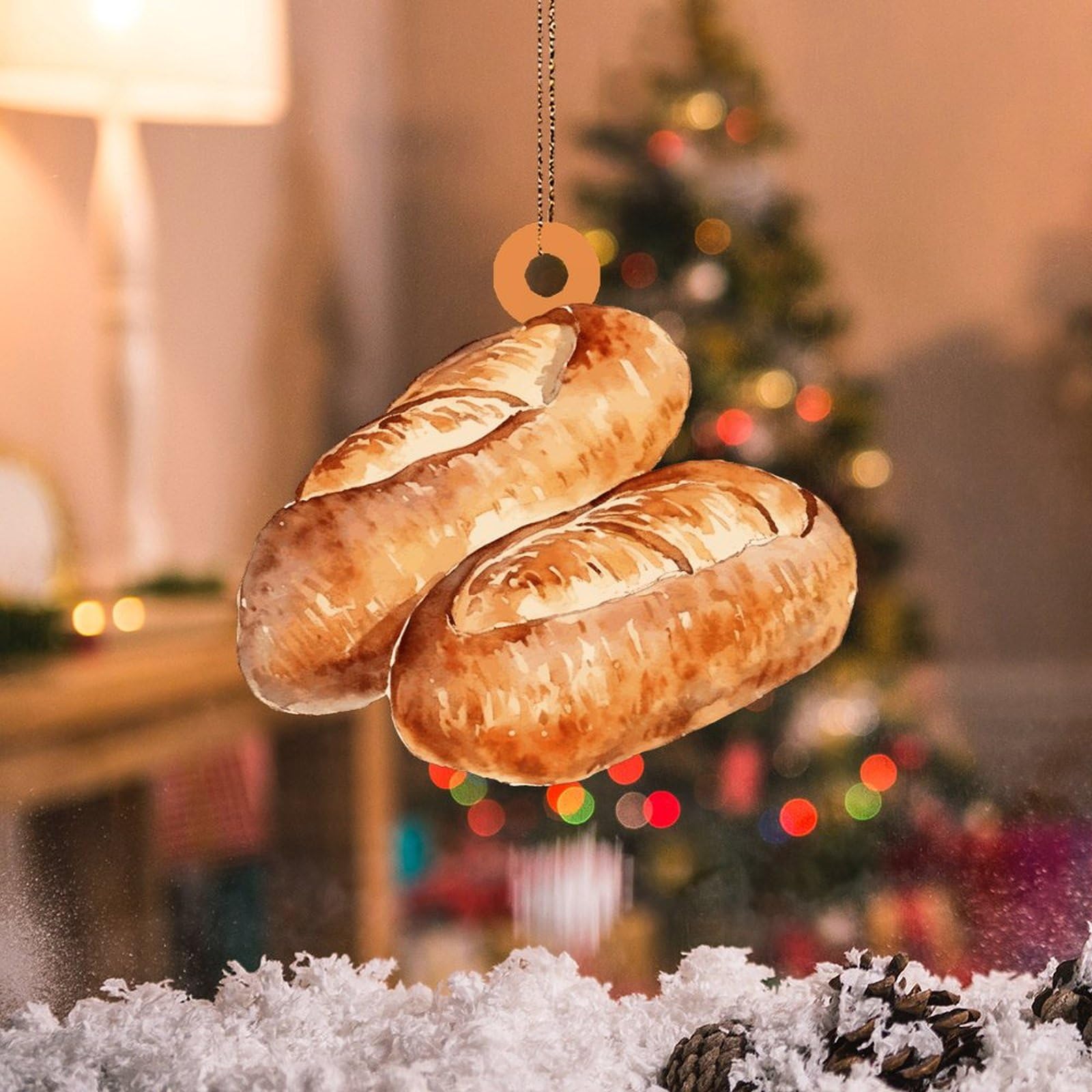Decorazione natalizia personalizzata per panetteria, regalo