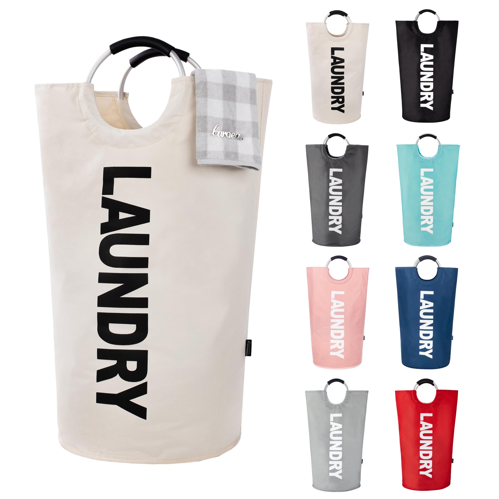 caroeas 90l panier à linge grande