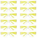 BISON LIFE Safety Glasses - Scratch Resistant Wrap Around Eyewear, Polycarbonate ANSI Z87.1 Impact Resistant Lens