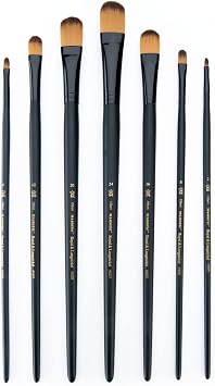 Majestic Royal and Langnickel Long Handle Paint Brush Set, Filbert, 7-Piece