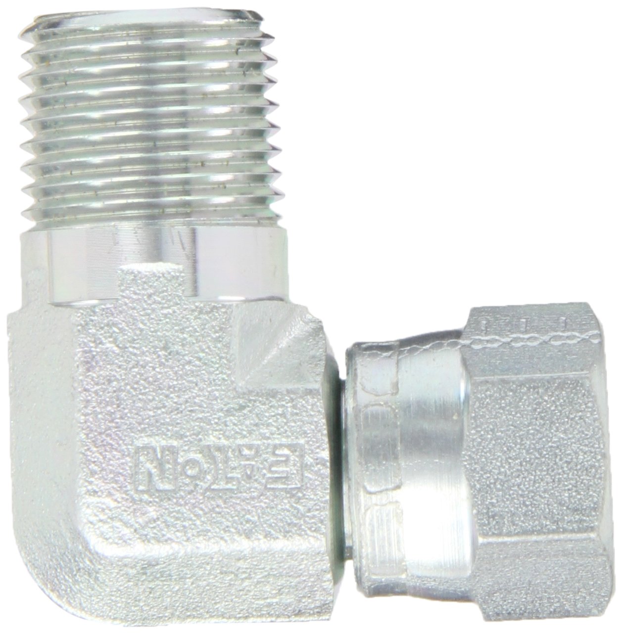 Eaton Aeroquip 2250-8-8S 90 Degree Male Pipe to JIC Swivel, JIC 37 Degree & NPT End Types, Carbon Steel, 1/2 JIC(f) x 1/2 NPT(m) End Size, 1/2