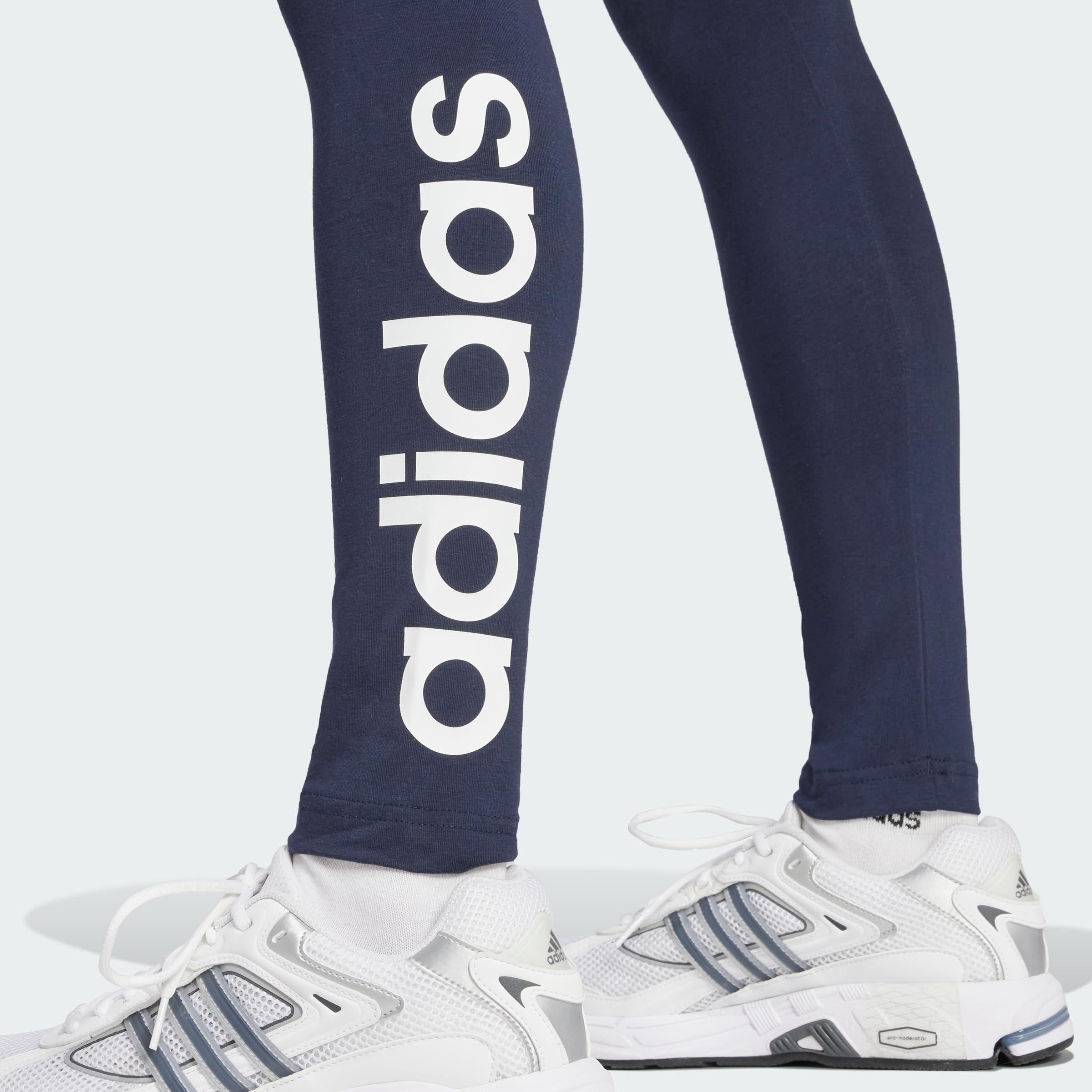 adidas ESSENTIALS HIGH-WAISTED LOGO LEGGINGS - Rajstopy Kobiety
