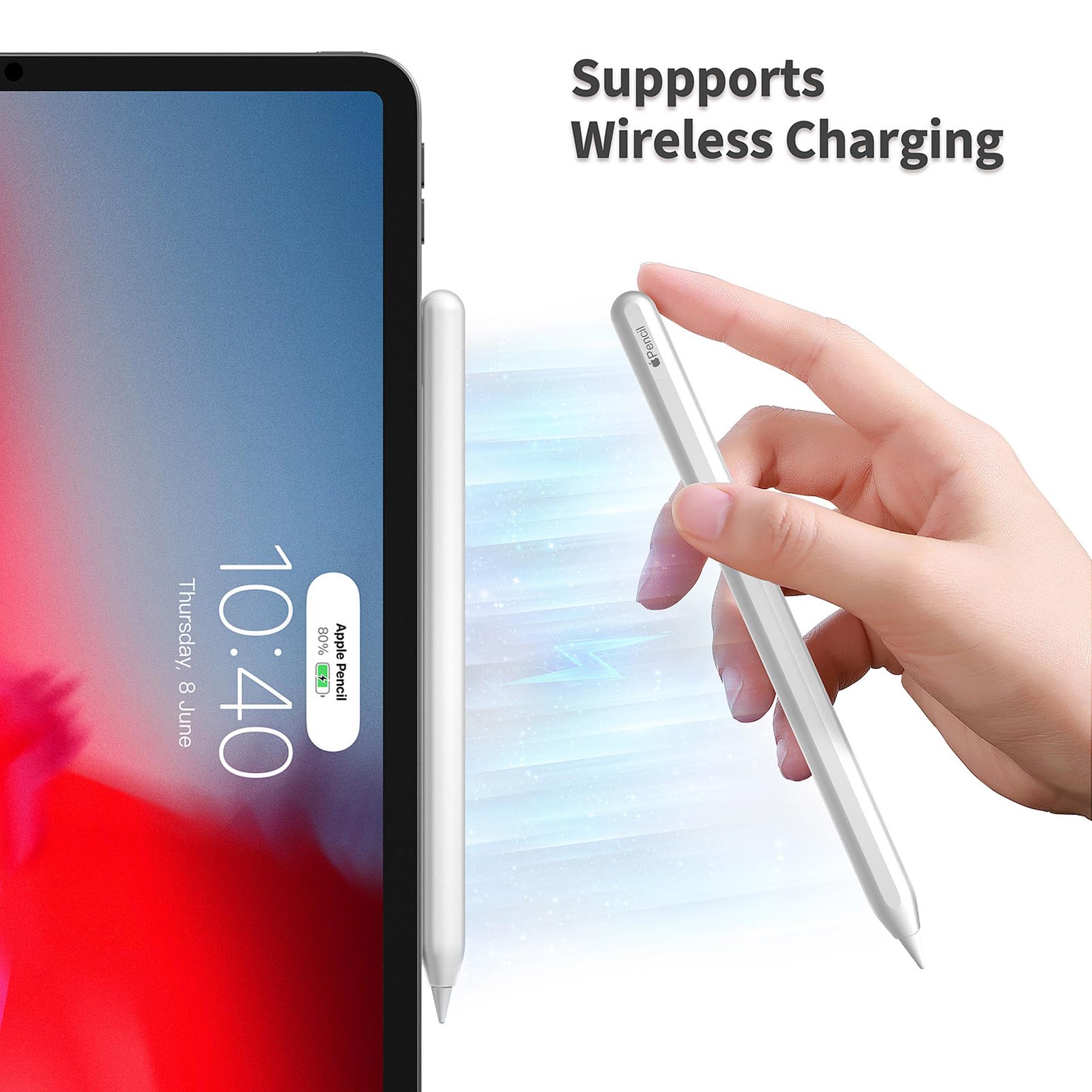 スマホアクセサリー IPAD PRO APPLE PENCIL 2 Amazon.com: Silicone Case Compatible with Apple Pencil 2nd