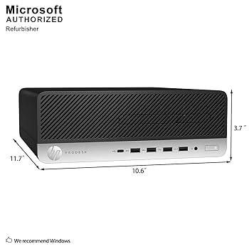 Amazon.com: HP Business Desktop ProDesk 600 G3 SFF Computer