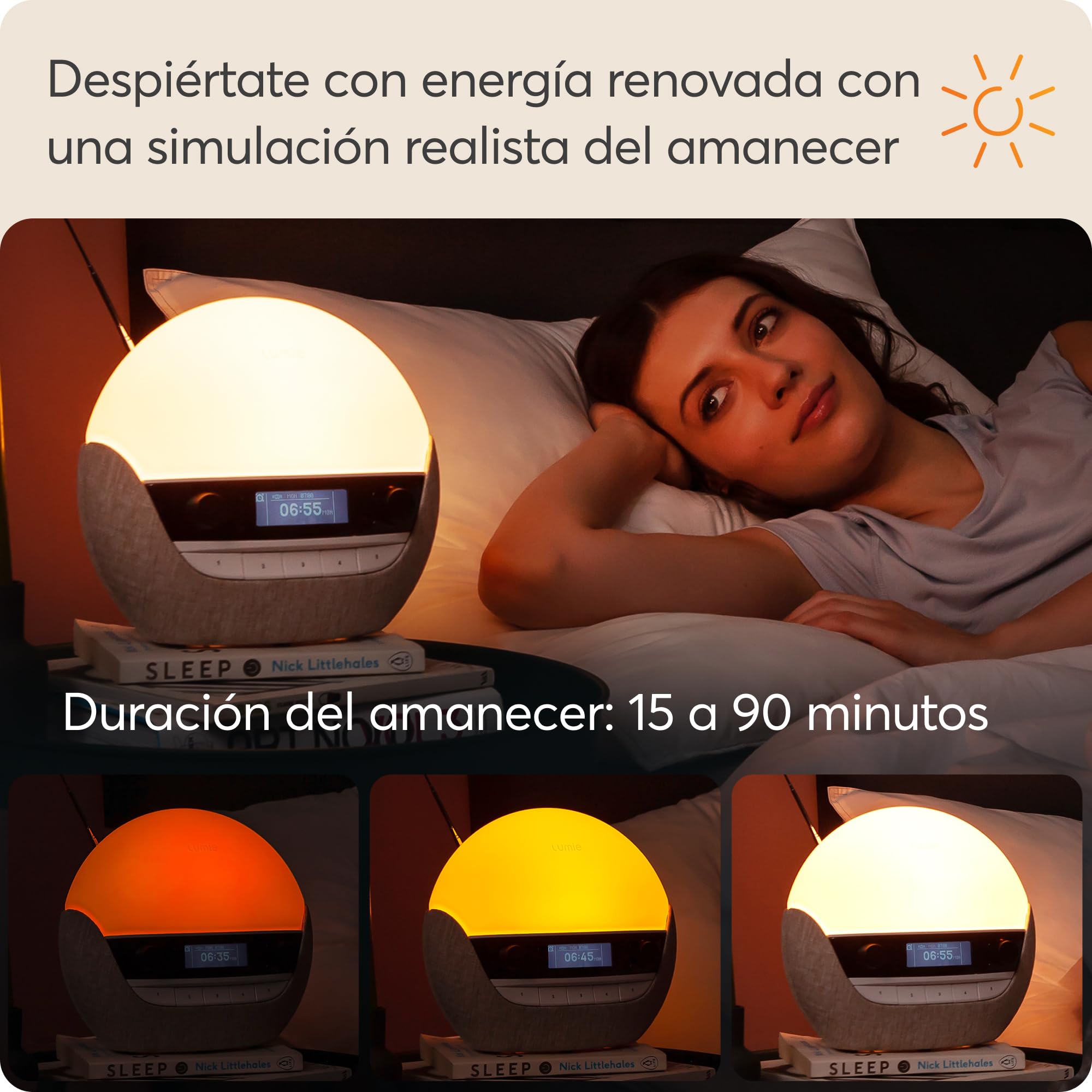 Lumie Bodyclock Luxe 700FM Despertador de Luz Radio FM