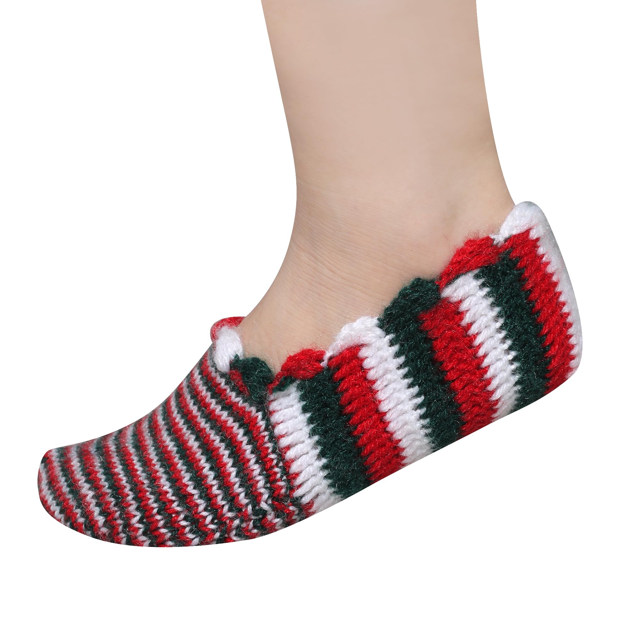 KCSOCKS Woolen Socks, Handmade Hand Knitted Wool Socks, Half Crochet Work, Winter Wear Items, Comfort Cozy Socks (UK Size-8)