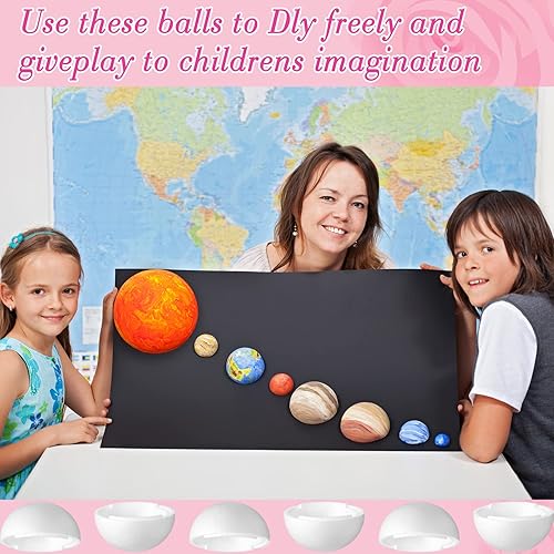 Miniatura 4 de 2 bolas de espuma de poliestireno huecas de media espuma para manualidades bola de espuma blanca de media esfera para manualidades manualidades