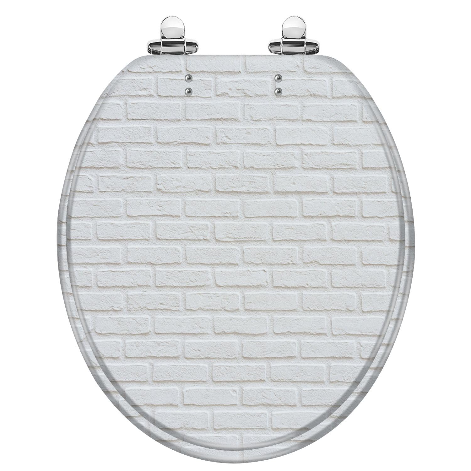 Tazyyzuu Multi3 White Resin Elongated Toilet Seat With Slow-Close Lid And Quick-Release Hinges Easy To Clean(,Round)