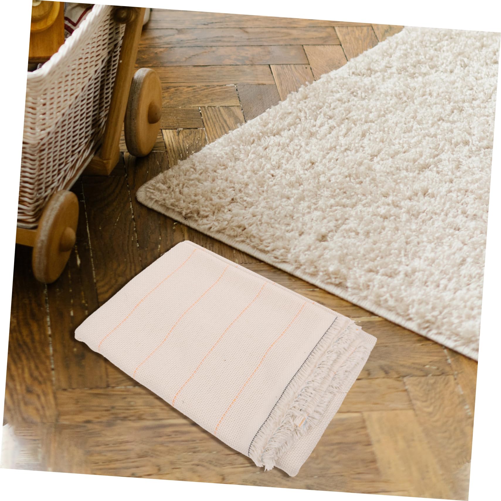 IWOWHERO Non-Slip Tufting Base Fabric 2 Pieces Rug Tufting Material Carpet Bottom Polyester 1m x 1m