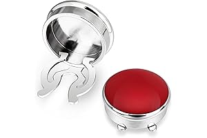Vintage Red Cufflinks for Men's Shirts: A Timeless Accessory for Special Occasions.