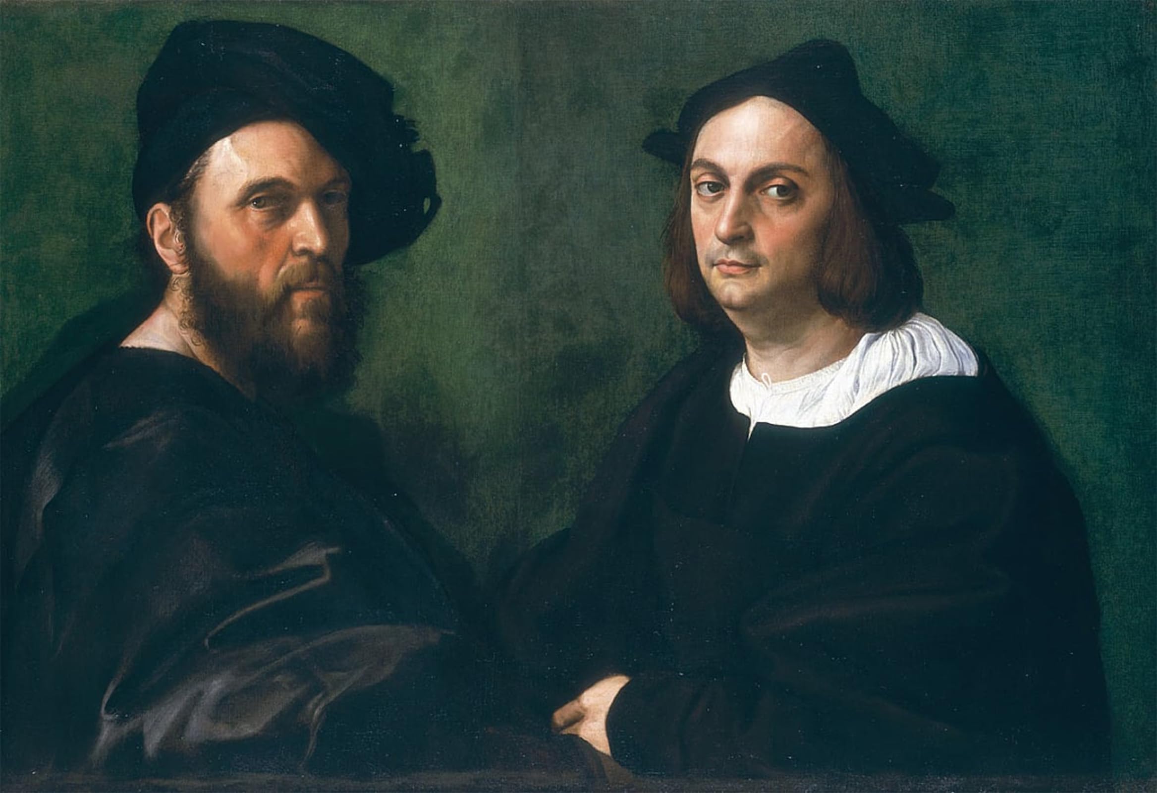 POSTERIIk Famous Animal Posters Vintage Picture Double Portrait by Raffaello Sanzio Raphael Modern Wall Decor for Home Decor 60x90cm