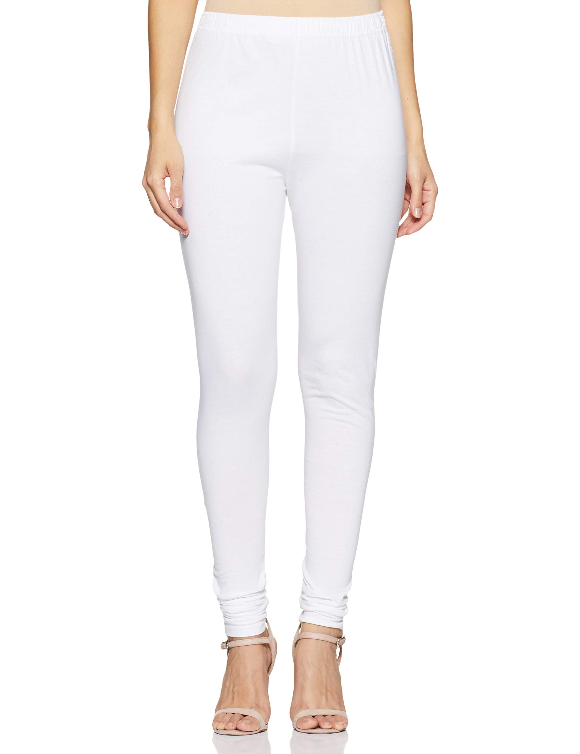 BIBAWomen's Cotton Chudidar Fashion Bottoms (CORE # K-001_White_XL)