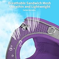 Vista 3 de AIITLE Arnés pequeño para cachorro con correa, arnés de chaleco para perro con malla súper transpirable, arnés reflectante sin tirones para mascotas