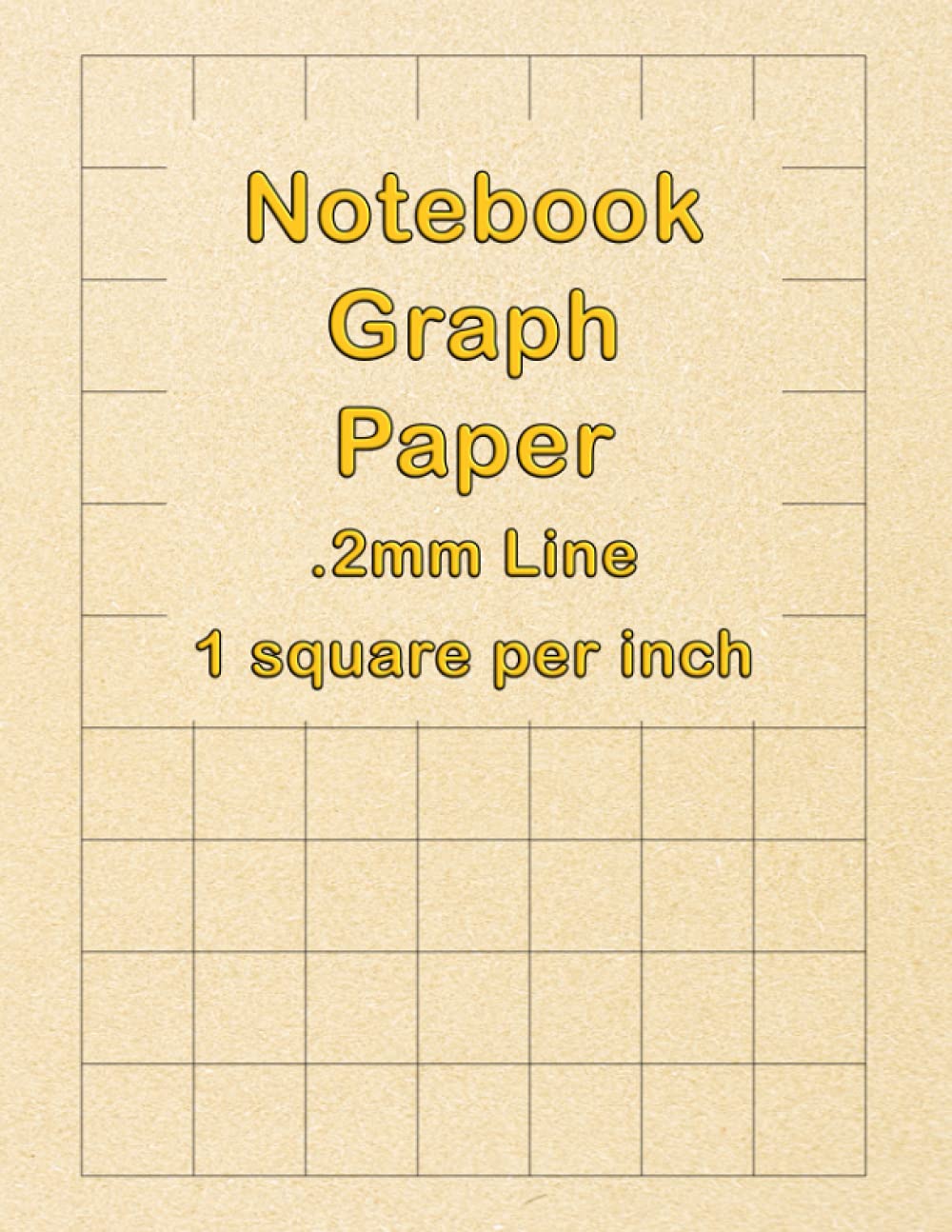 Notebook Graph Paper .2mm Line 1 Square Per Inch: Glossy finish cover, 120 pages, 8.5" X 11", 1 square per inch, .2mm line size.