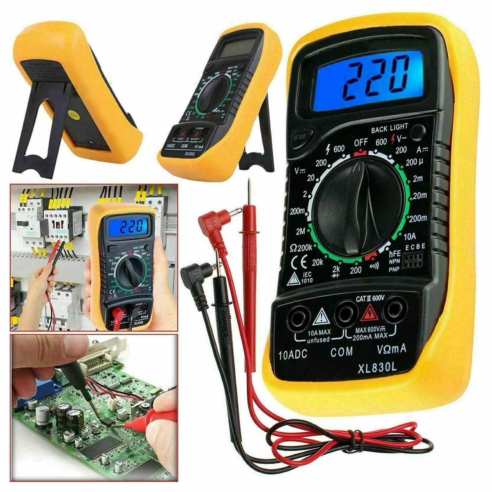 Buy True Face Digital Multimeter DC AC Voltmeter, Ohm Volt Amp Test Meter, Electric Tester Ohm