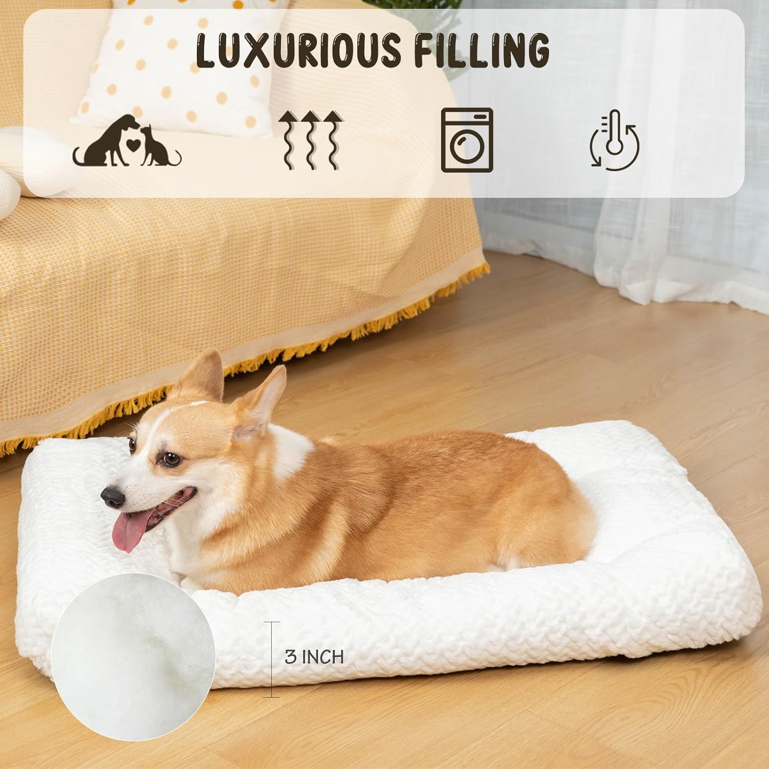 Cozy Comfort: KROSER Deluxe Dog Crate Pad Review - Perfect for Every Pup!