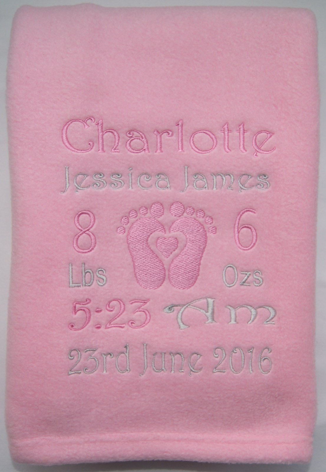 Sew Sew Special Pink Baby Keep Sake Blanket. (Pink)